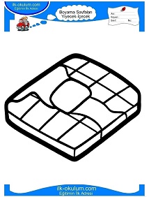 Çocuklar İçin Waffle Boyama Sayfaları 
